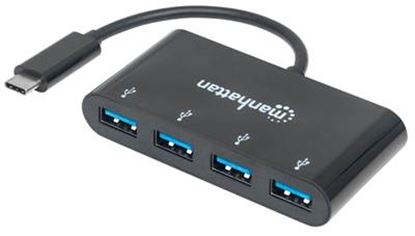 Imagen de MANHATTAN - HUB USB-C  4 PTOS A