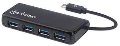 Imagen de MANHATTAN - HUB USB-C  4 PTOS A