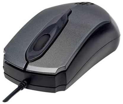 Imagen de PAQ. C/3 - MANHATTAN - MOUSE OPTICO "EDGE" USB GRIS/NEGRO