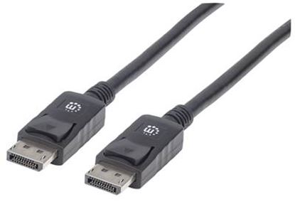 Imagen de PAQ. C/2 - MANHATTAN - CABLE DISPLAYPORT M-M 1.0M NEGRO