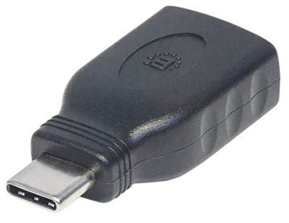 Imagen de PAQ. C/3 - MANHATTAN - ADAPTADOR USB-C V3.1, CM-AH NEGRO