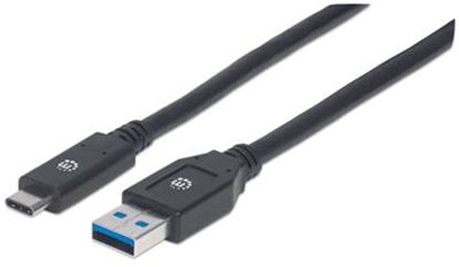 Imagen de MANHATTAN - CABLE USB-C V3.1, C-A 3.0M NEGRO