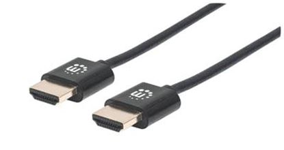 Imagen de MANHATTAN - CABLE HDMI 2.0 ULTRADELGADO M-M 1.0M BL