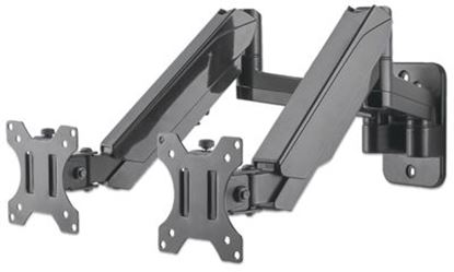 Imagen de MANHATTAN - SOPORTE MONITOR P/2 MONITOR 17  A 32" PARED, PISTON