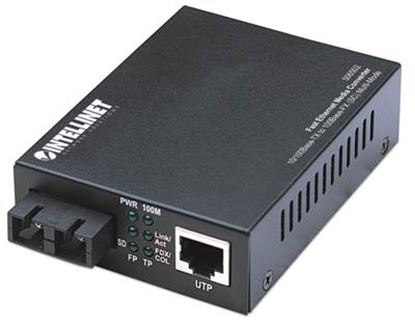 Imagen de INTELLINET - CONVERTIDOR MEDIOS 10/100 A FIBRA SC, 2KM