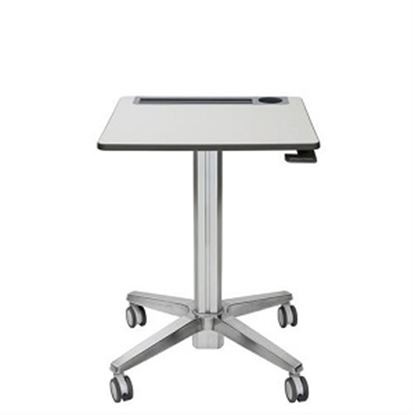 Imagen de ERGOTRON - LEARNFIT 16IN TRAVEL ADJUSTABLE STANDING DESK CLEAR ANODIZED