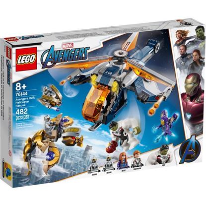 Imagen de LEGO - 76144 AVENGERS VENGADORES RESCATE EN HELICOPTERO DE HULK 482 PZAS.