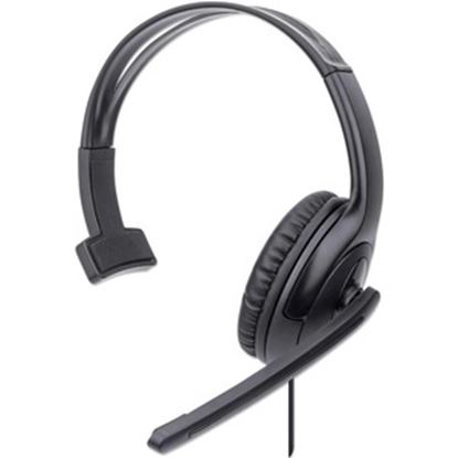 Imagen de IC - AUDIFONO MONOAURAL USB CON MICROFONO Y CONTROL DE VOLUMEN