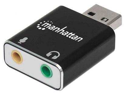 Imagen de PAQ. C/2 - MANHATTAN - CONVERTIDOR USB 2.0 A TARJETA SONIDO 2.1