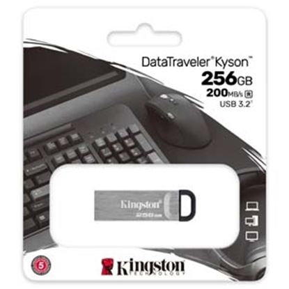 Imagen de KINGSTON - USB 3.2 MEMORIA KINGSTON 256GB DATATRAVELER KYSON METALICA