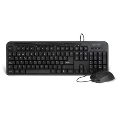 Imagen de PAQ. C/2 - VORAGO - KIT VORAGO KM-107 TECLADO Y MOU SE ALAMBRICO MULTIMEDIA USB