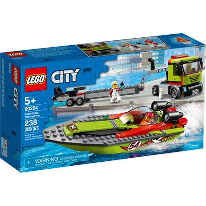 Imagen de LEGO - 60254 CITY TRANSPORTE DEL BARCO DE CARRERAS 238 PZAS