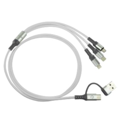 Imagen de PAQ. C/2 - PERFECT CHOICE - CABLE DE CARGA 5 EN 1 .