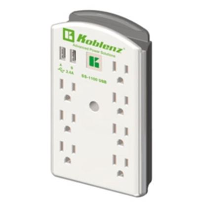 Imagen de KOBLENZ - MULTICONTACTO SUPRESOR DE PICOS SS 1100 USB