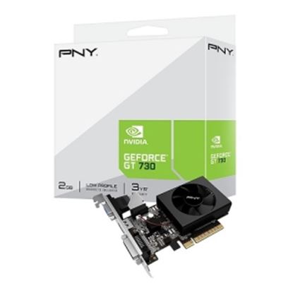 Imagen de PNY - TARJETA DE VIDEO PNY GT 730 2G DDR3 PCIE 2.0 LOW PROFILE HDMI/VGA