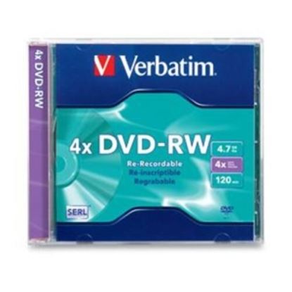 Imagen de PAQ. C/10 - VERBATIM - DVD R 4.7GB 16X MARCA VERBATIM - CAJA DELGADA 1 UNIDAD