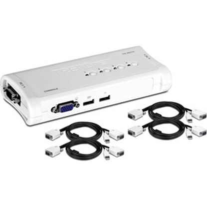 Imagen de TRENDNET - KIT DE KVM SWITCH USB DE 4 PUERTOS