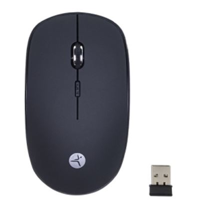 Imagen de PAQ. C/2 - TECHZONE - MOUSE BASIC INALAMBRICO RUBBER GRANITO ERGONOMICO VERSATIL 2.4 GH