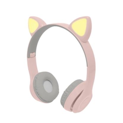 Imagen de PERFECT CHOICE - AUDIFONO DIADEMA INALAMBRICO PARA NINOS ROSA -CATTO