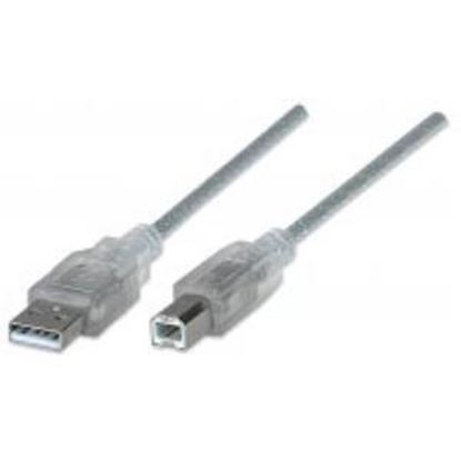Imagen de PAQ. C/3 - IC - CABLE USB A-B 4.5M IMPRESORA PLATA .