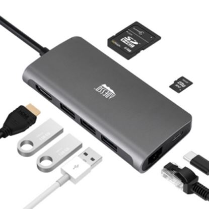 Imagen de ADESSO - HUB MULTIPUERTOS 8 EN 1 USB-C .