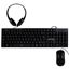 Imagen de PERFECT CHOICE - KIT ALAMBRICO 3 EN 1 NEGRO (TECLADO Y MOUSE Y DIADEMA)