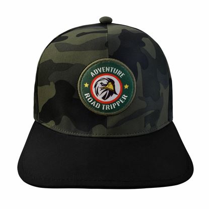 Imagen de SION - GORRA REPELENTE AL AGUA, EXPANDEX, ADVENTURE ROAD TRIPPER, NEGRO/CAMUFLAJE