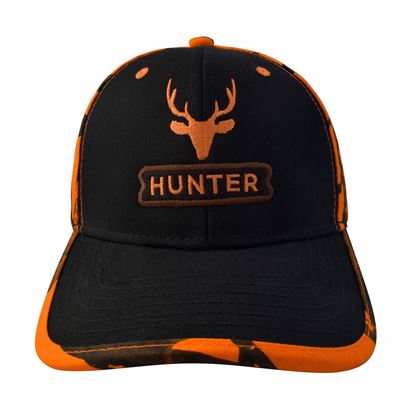 Imagen de SION - GORRA CON AJUSTADOR, HUNTER, NEGRO/NARANJA CAMUFLAJE