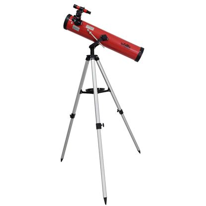 Imagen de WALLIS - TELESCOPIO REFLECTOR CON MONTURA ALTAZIMUTAL, 350 X 700 X 76 MM, COLOR ROJO