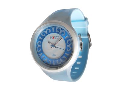 Imagen de SVAGO - RELOJ DOM ANÁLOGO PARA DAMA, 100 M / 10 ATM, COLOR AZUL