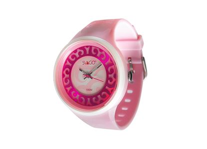 Imagen de SVAGO - RELOJ DOM ANÁLOGO PARA DAMA, 100 M / 10 ATM, COLOR ROSA