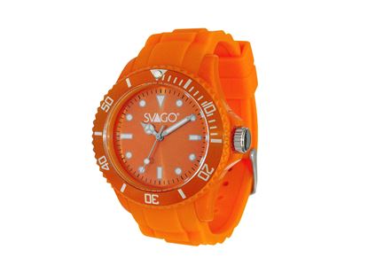 Imagen de SVAGO - RELOJ SÄNTIS ANÁLOGO UNISEX,, BISEL GIRATORIO, 50 METROS / 5 ATM, NARANJA