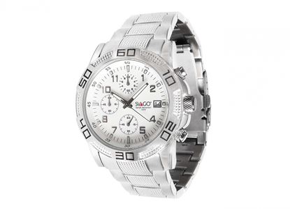 Imagen de SVAGO - RELOJ MONT FORT ANÁLOGO P. CABALLERO, MOV. JAPONÉS, ACERO, 100 M/10 ATM, CARÁT.BCA., 42 MM DE  Ø