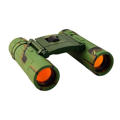 Imagen de WALLIS - BINOCULAR COMPACTO TIPO TEJADO, REVESTIMIENTO RUBICÓN, 10 X 25 MM, CAMUFLAJE VERDE CON CAFÉ