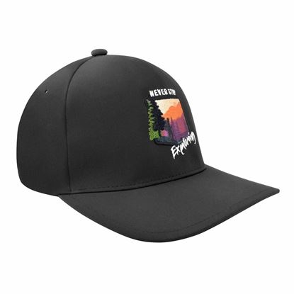 Imagen de SION - GORRA REPELENTE AL AGUA, EXPANDEX, NEVER STOP EXPLORING, NEGRO