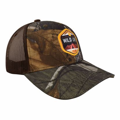 Imagen de SION - GORRA CON MALLA Y AJUSTADOR DE VELCRO, CAMPING SEASON WILD LIFE, CAFÉ CAMUFLAJE