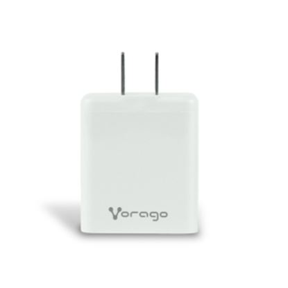 Imagen de PAQ. C/2 - VORAGO - CARGADOR P/PARED AU-350 QUICK CHARGE 3.0 20W USB A Y TIPO C BLANC