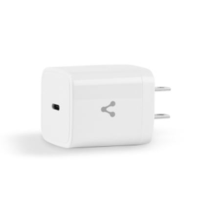 Imagen de PAQ. C/2 - VORAGO - CARGADOR P/PAREDáAU-250áQUICK CHARGE 3.0 20W TIPO C BLANCO