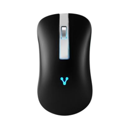 Imagen de PAQ. C/2 - VORAGO - MOUSE VORAGO MO-305-BK SLIM LED RGB INALAMBRICO RECARGABLE NEGRO