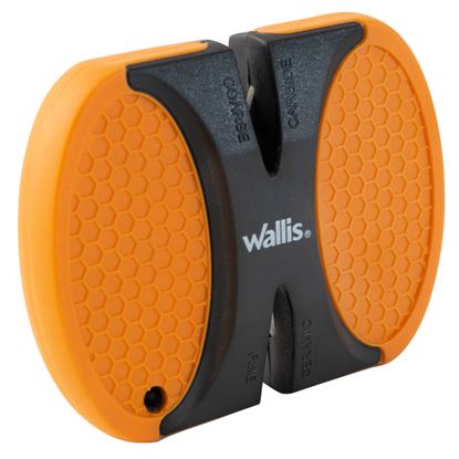 Imagen de WALLIS - AFILADOR PARA CUCHILLOS/NAVAJAS ABS, TERMOPLÁSTICO, CUCHILLAS DE CARBONO Y CERÁMICAM, NARANJA