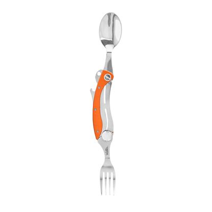 Imagen de WALLIS - CUBIERTO CON 3  USOS, NO SE SEPARA, CERRADO 10.5 CM, MANGO ALUMINIO NARANJA, CON FUNDA