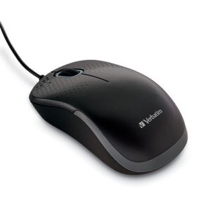 Imagen de PAQ. C/2 - VERBATIM - MOUSE OPTICO SILENCIOSO CON CAB LE - NEGRO