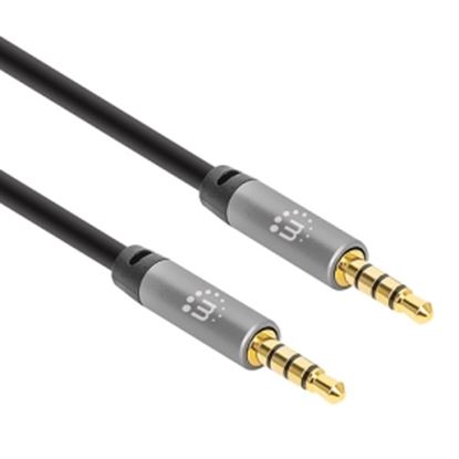 Imagen de PAQ. C/5 - IC - CABLE AUDIO ESTEREO 3.5MM 1.0M MACHO-MACHO