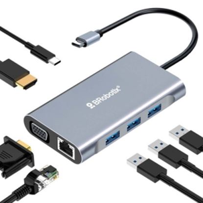 Imagen de DATA COMPONENTS - DOCKING 7 EN 1 HDMI / RJ45 / US BX 3 / TIPOC / VGA BROBOTIX