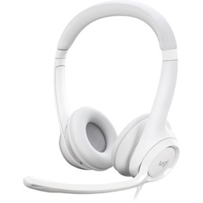 Imagen de LOGITECH - DIADEMA H390 COLOR BLANCO .