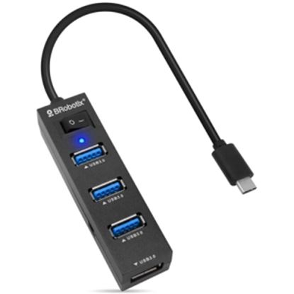 Imagen de DATA COMPONENTS - DOCKING 4 EN 1 USB V3.0 TIPO IN CIN A 4 PUERTOS USB V3.0 CON SWITCH