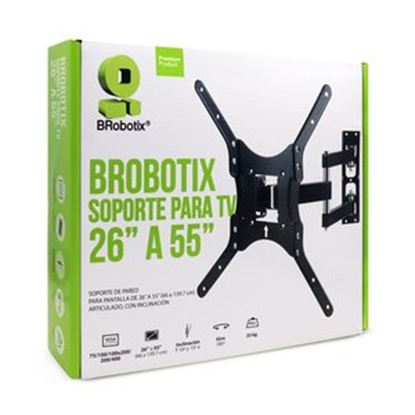 Imagen de DATA COMPONENTS - SOPORTE TV PARA 26 A 55 35 KG A RTICULADO BROBOTIX