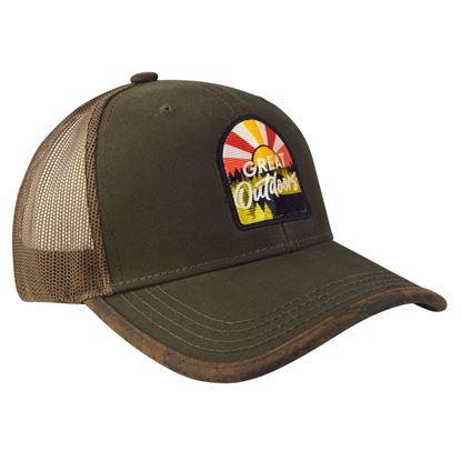 Imagen de SION - GORRA CON MALLA Y AJUSTADOR DE PLÁSTICO, GREAT OUTDOORS, OLIVO/CAFÉ