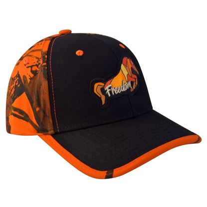 Imagen de SION - GORRA CON AJUSTADOR EN VELCRO, FREEDOM, CAMUFLAJE NARANJA C/NEGRO