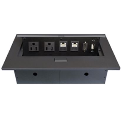 Imagen de DATA COMPONENTS - CAJA PARA MESA BROBOTIX NEGRA H DMI/USB/CORR/RJ45CAT6